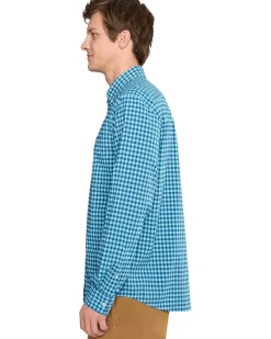 Vineyard Vines Topsail Gingham Featherweight Performance Shirt Men's