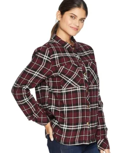 Volcom Plaid About You Long Sleeve Women's